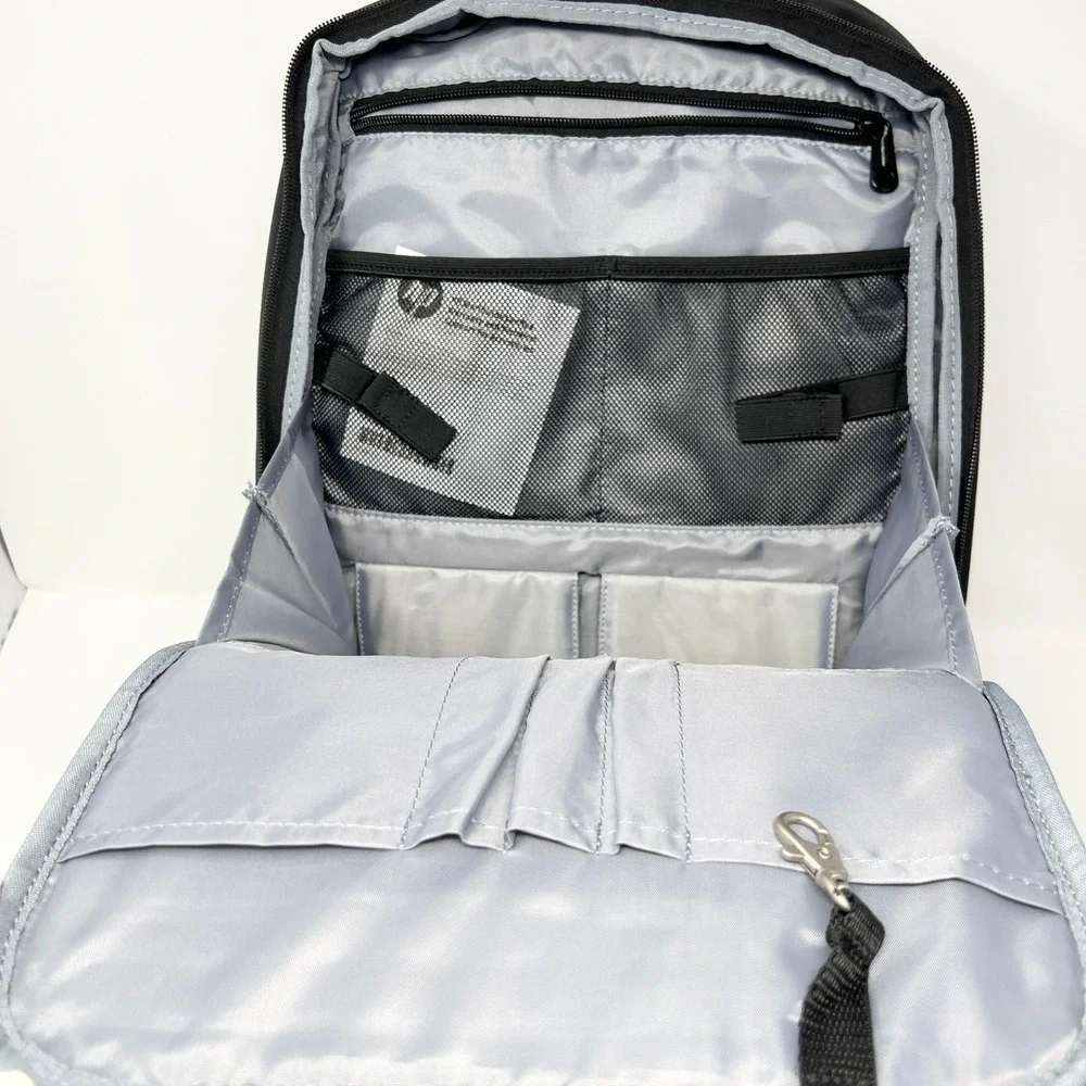 HP‎ Slim Black Backpack Padded Solid Pattern Universal Laptop for 15.6